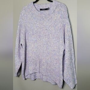 Vero Moda Curve Pastel Knit Sweater Crewneck Oversized Slouchy Cozy 1X